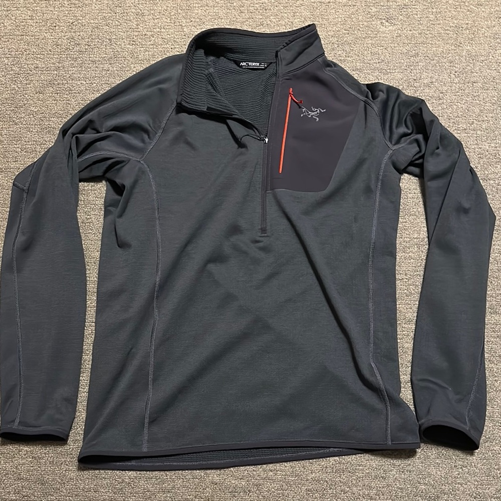 Arcteryx Konseal Men’s Gray Half-Zip Neck Pullover Jacket Excellent Condition